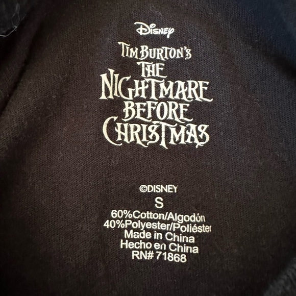 Nightmare Before Christmas Jack & Sally Graphic Tee Size Small - Picture 3 of 3